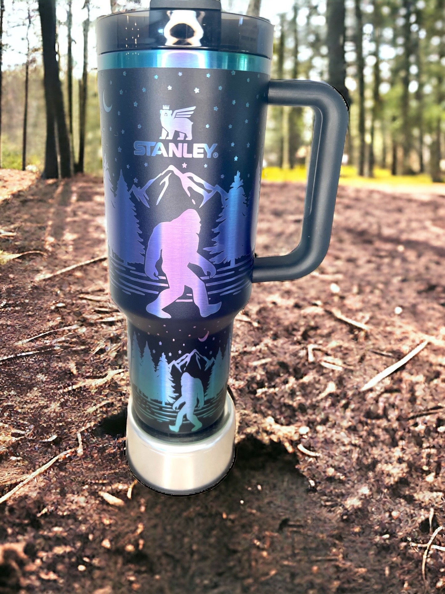 Sasquatch-Stanley 40OZ H2.0 Quencher Tumbler-Full Wrap Laser Engraved