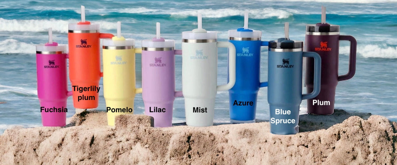 Swiftie -40 Oz or 30 Oz Stanley Quencher H2.0 Travel Tumbler with Handle - Full Wrap Engraved (Copy)