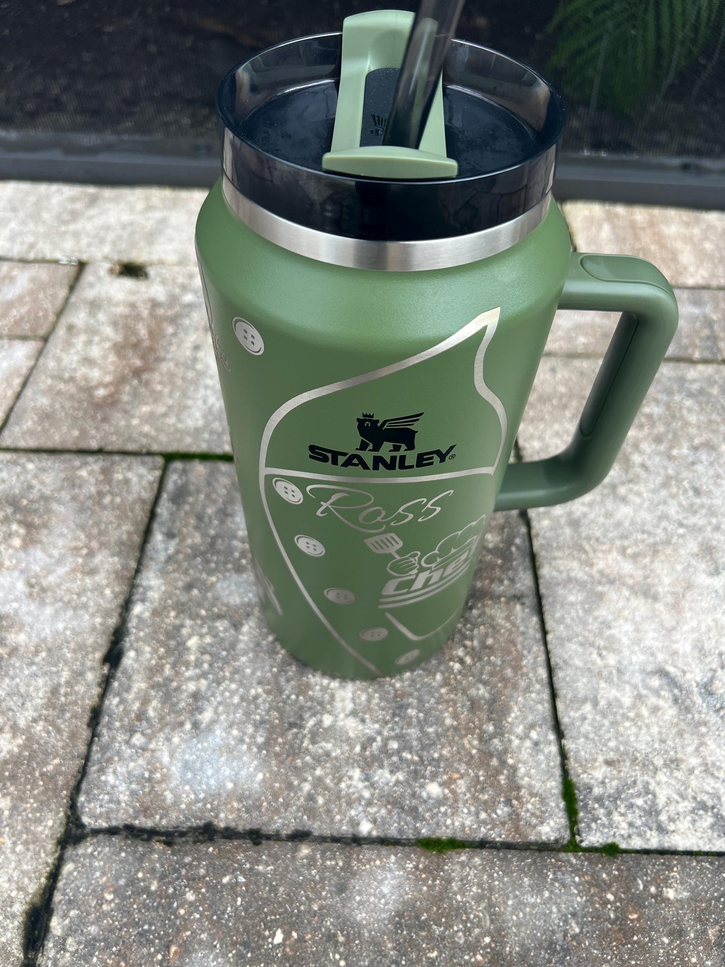 Chef Life Stanley Quencher: 64 Oz Laser Engraved Tumbler