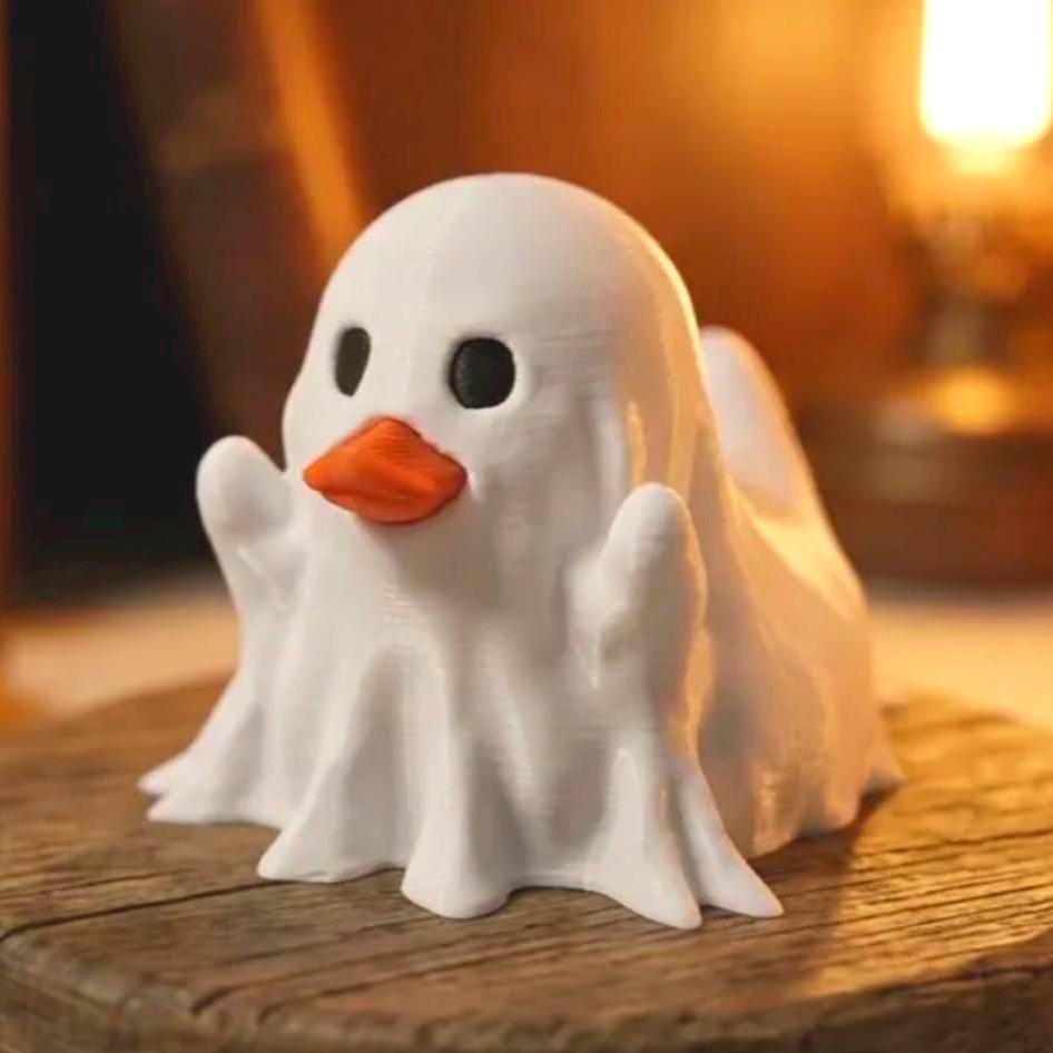 Ghosty Boo Duck, Halloween 3D Printed Character Toy, Cruise Duck