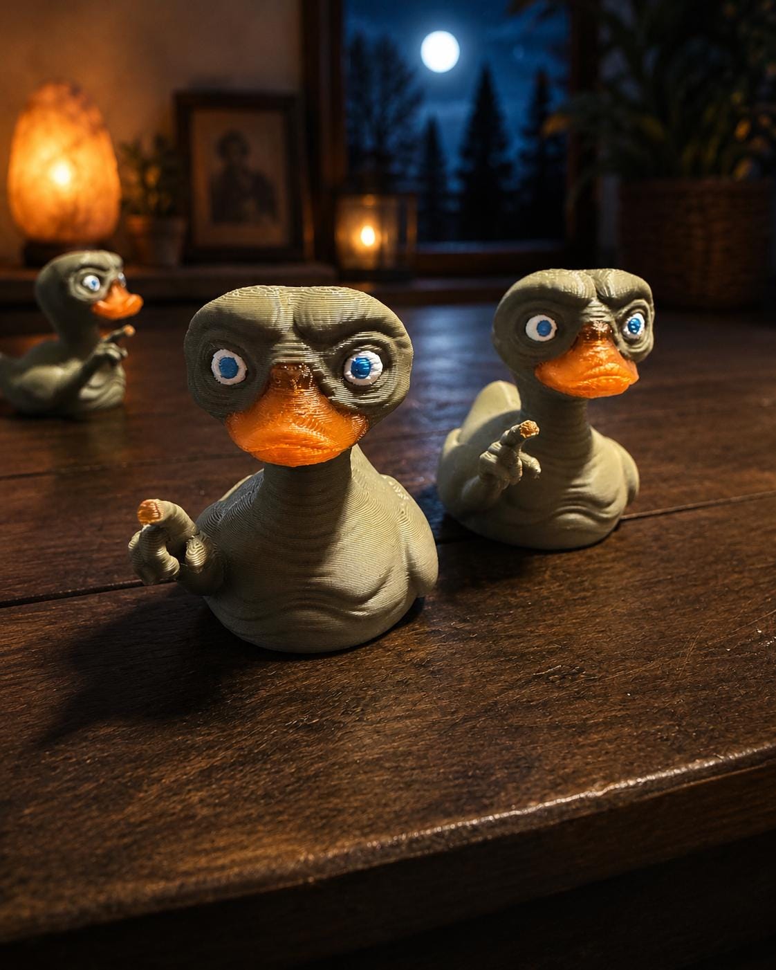 E.T. Inspired Duck, 3D Printed Character Toy
