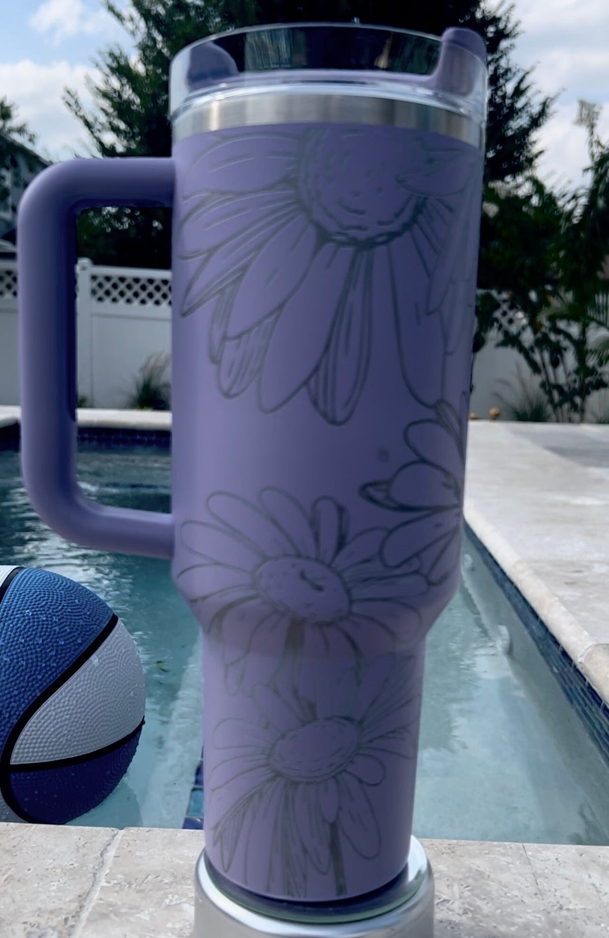 DAISY-Engraved Stanley Travel Quencher H2.0 Tumbler -40 OZ