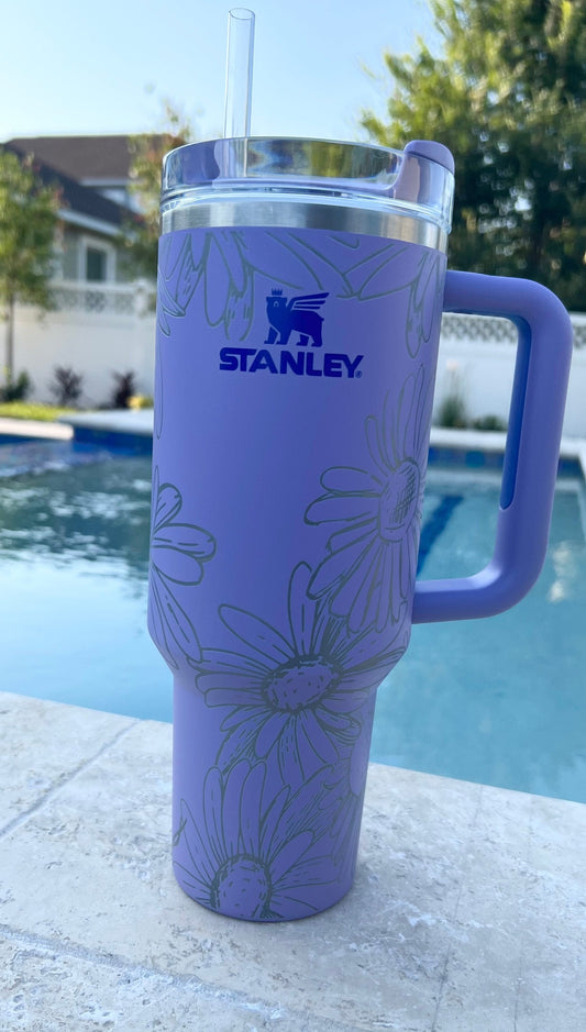 DAISY-Engraved Stanley Travel Quencher H2.0 Tumbler -40 OZ