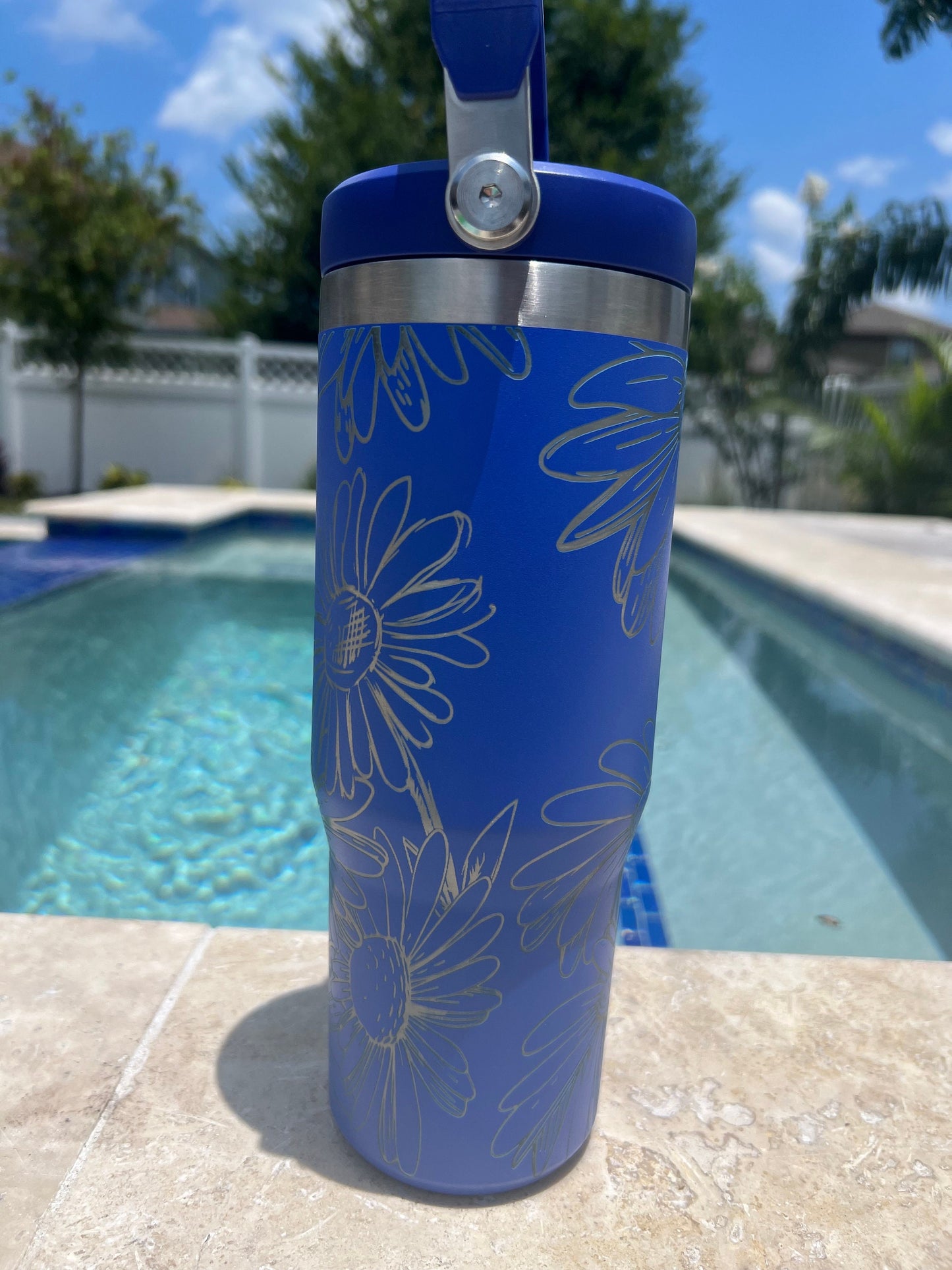 30 Oz DAISY Stanley Iceflow Flip Straw-Engraved