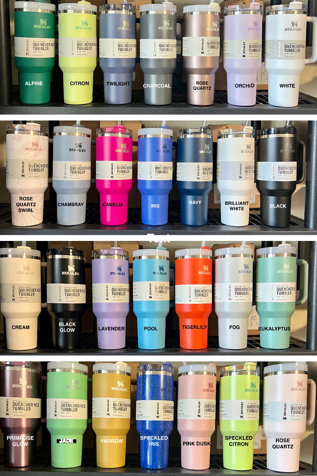 Dachshund Xmas-Stanley 40OZ H2.0 Quencher Tumbler-Full Wrap Laser Engraved