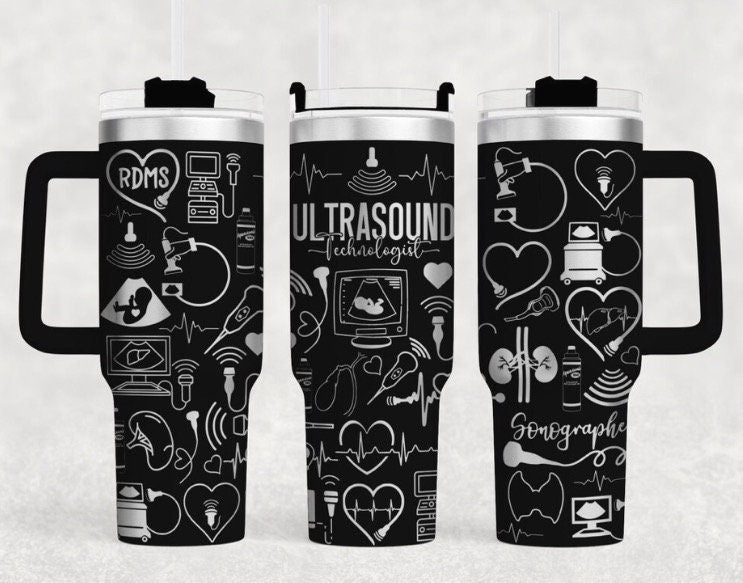 Ultrasound Tech-Stanley 40OZ H2.0 Quencher Tumbler/Cup-Full Wrap Laser Engraved