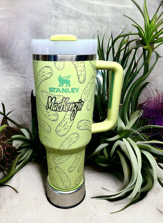 PICKLES-Stanley 40OZ/30OZ Quencher Tumbler-Full Wrap Laser Engraved