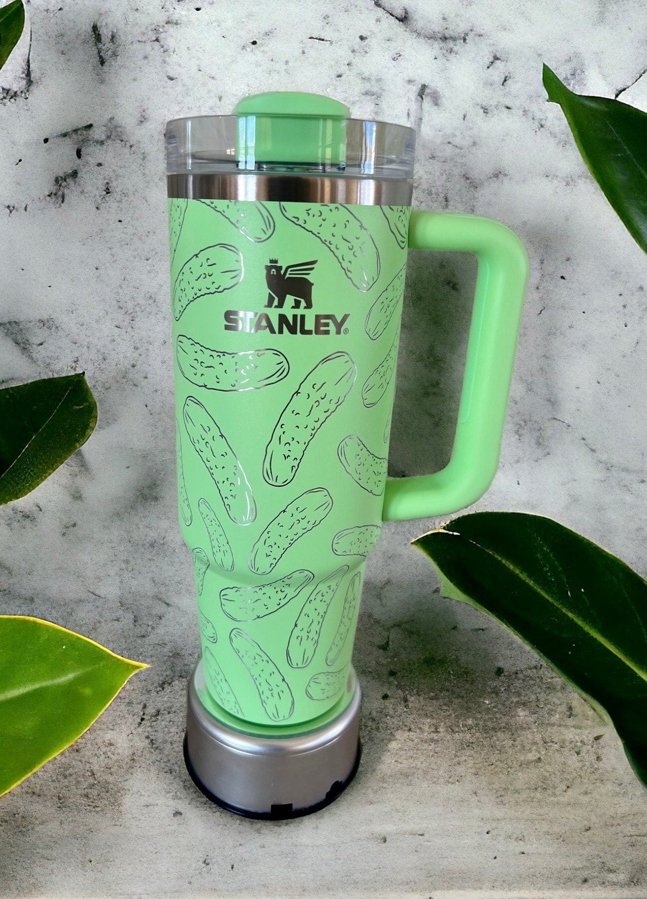 PICKLES-Stanley 40OZ/30OZ Quencher Tumbler-Full Wrap Laser Engraved