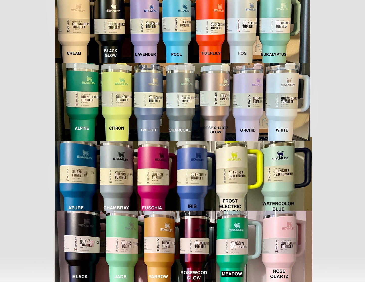 Hummingbird Dragonfly Stanley Quencher: 40 Oz Engraved Travel Tumbler