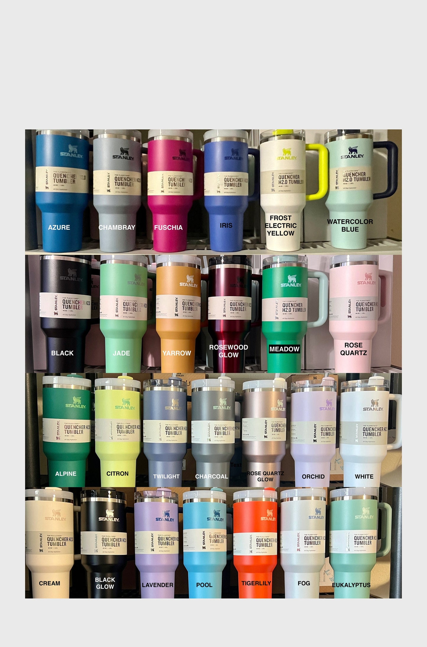 Engraved Tractor Stanley Quencher H2.0 Travel Tumbler - 40 Oz Cup