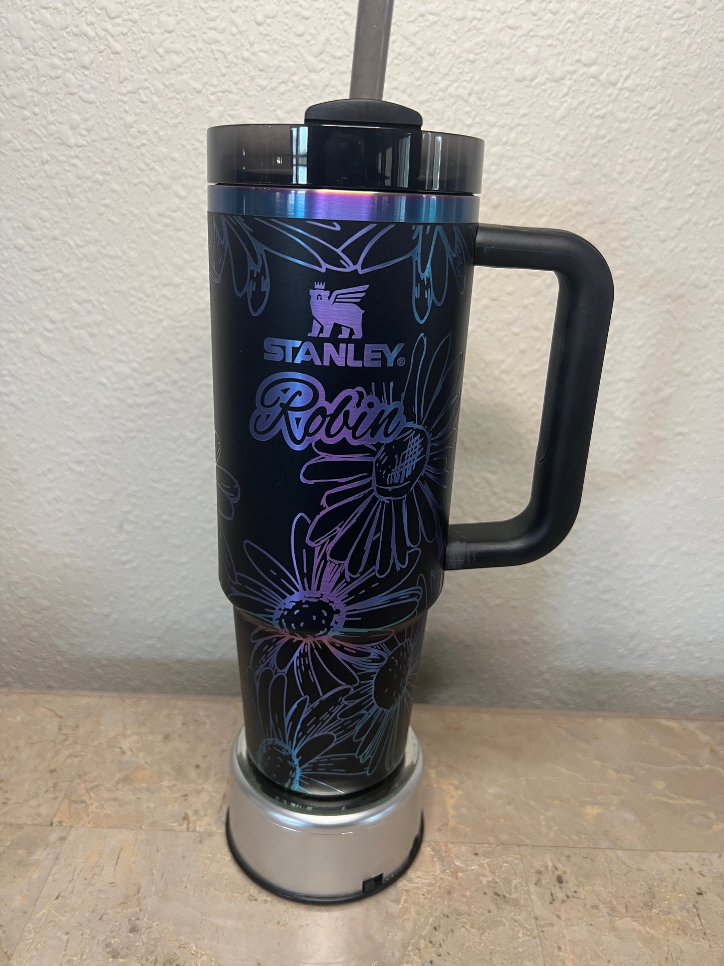 Stanley Black Chroma 30 oz. Limited Edition, Laser Engraved, Quencher H2.0