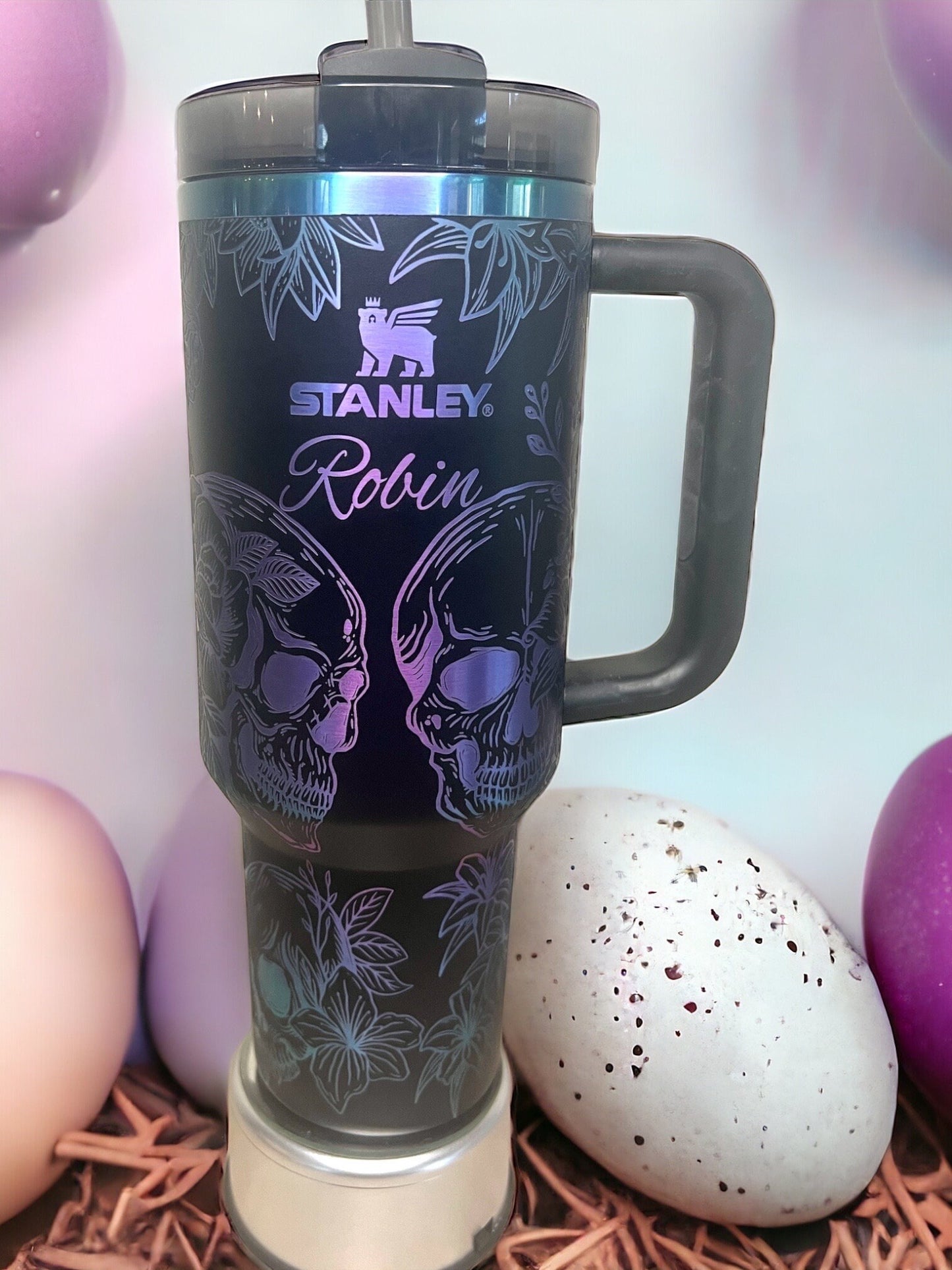 Stanley Black Chroma 40 oz. Limited Edition, Laser Engraved, Quencher H2.0