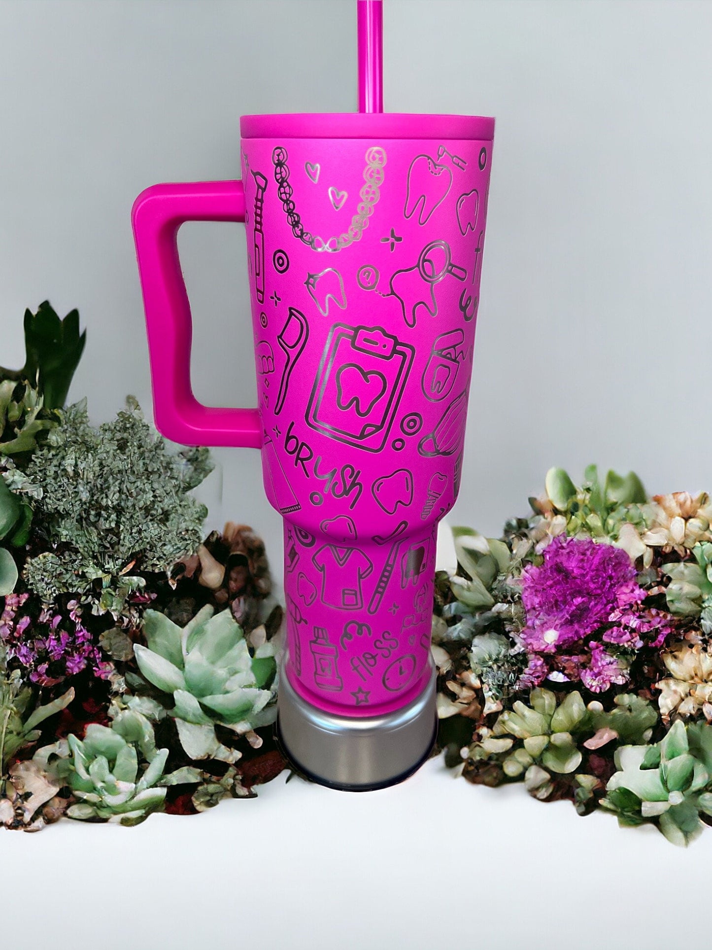 Dental Work-Simple Modern 40 Oz Trek Tumbler - Fully Engraved Wrap