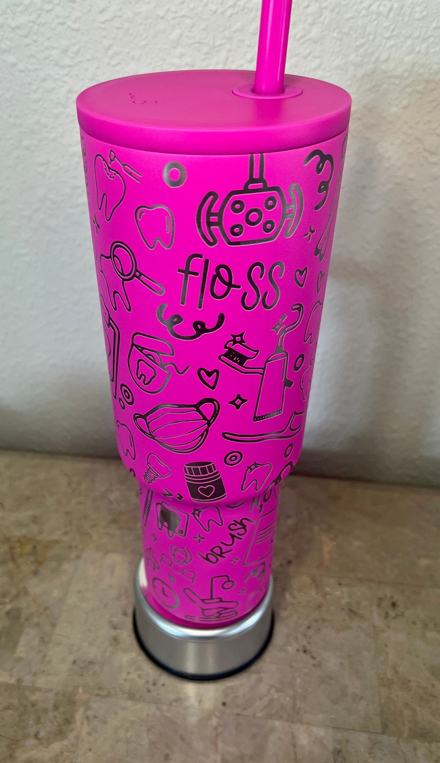 Dental Work-Simple Modern 40 Oz Trek Tumbler - Fully Engraved Wrap