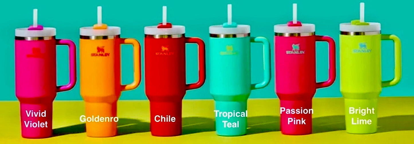 Boo to You-40 Oz Stanley Quencher H2.0 Travel Tumbler with Handle - Full Wrap Engraved