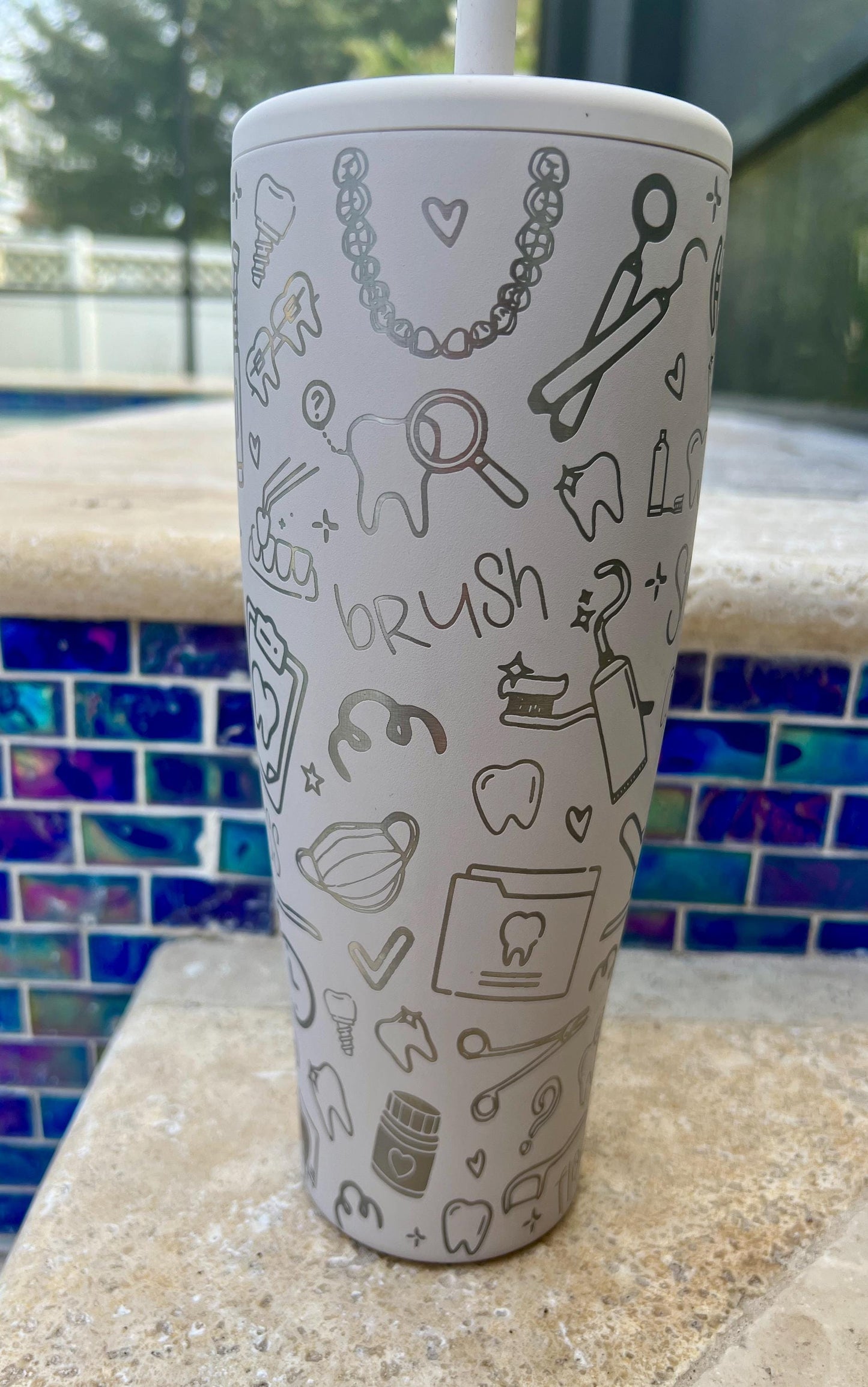 Dental Work Laser Engraved Brumate ERA Tumbler - 40 oz Leakproof Travel Cup