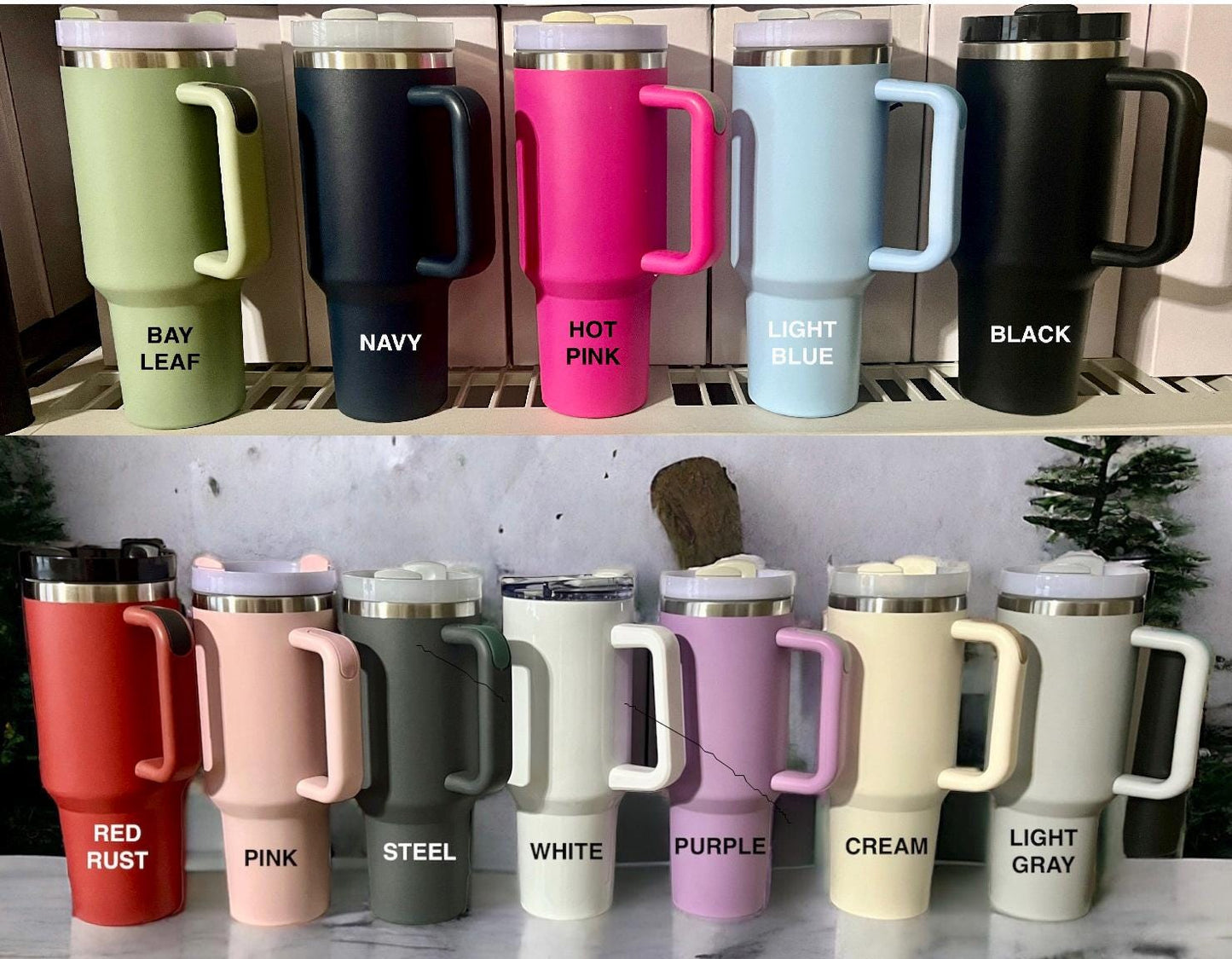 Laser Engraved Teacher Tumbler: 40 oz Stanley or Unbranded Quencher with Handle