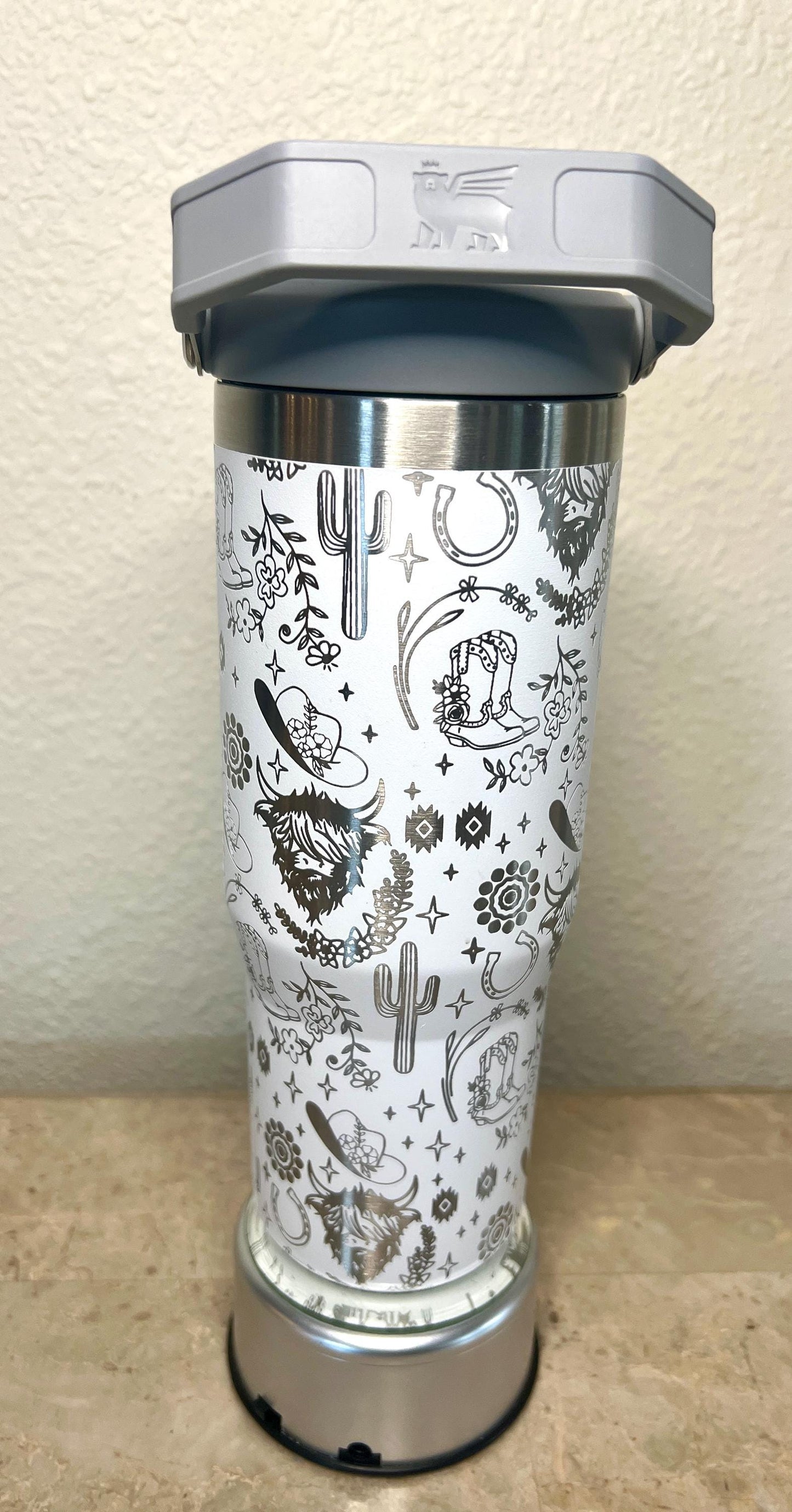 Engraved Highland Cow Stanley Tumbler - Western 30 Oz Iceflow