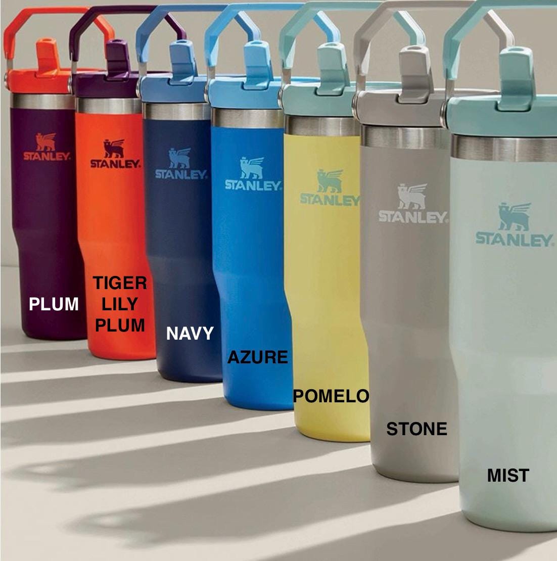 Engraved Blue Alien Stanley Iceflow Flip Straw Tumbler - 30 oz
