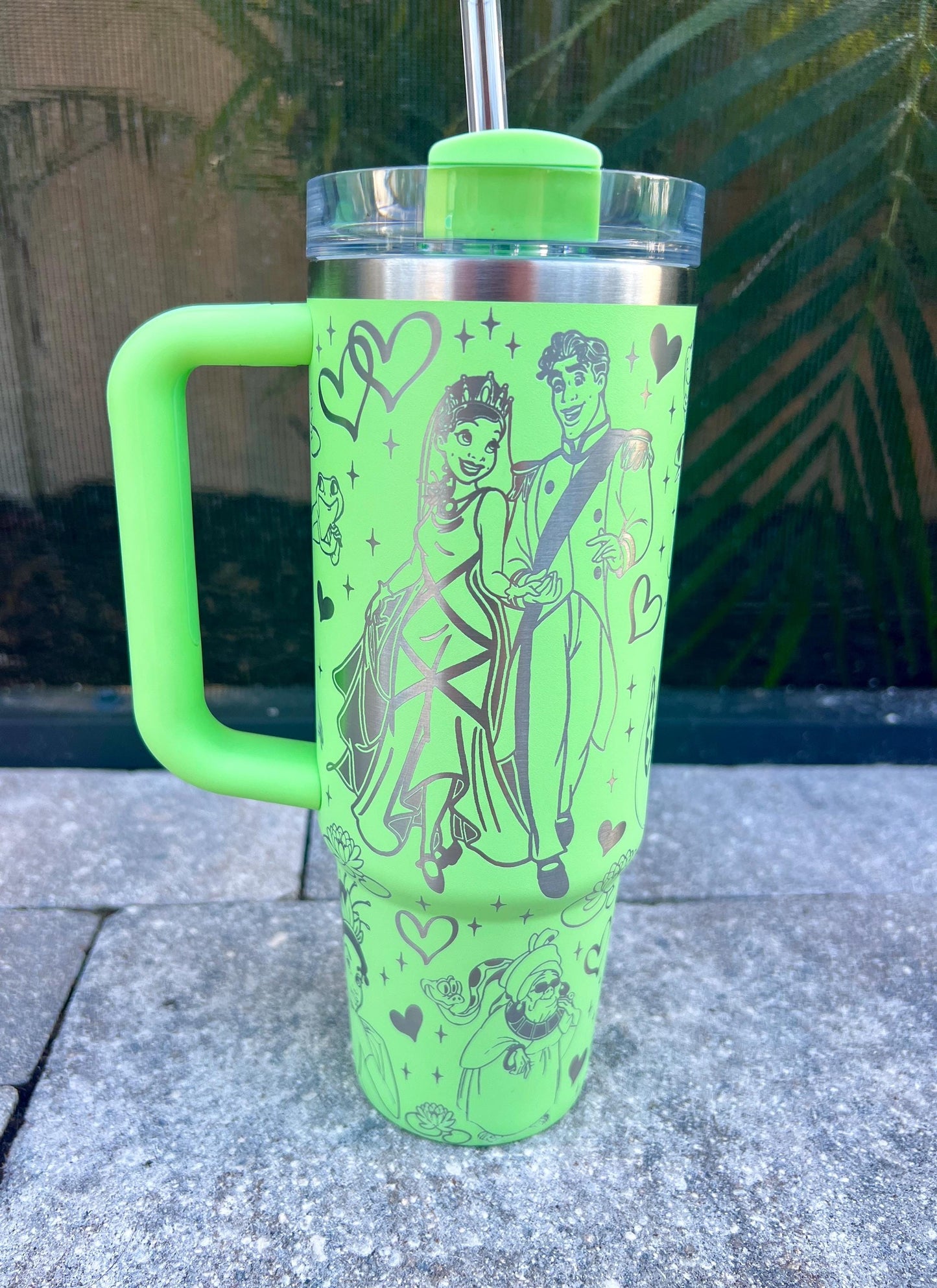 Princess and Frog Engraved Stanley Tumbler - 30 oz H2.0 Quencher