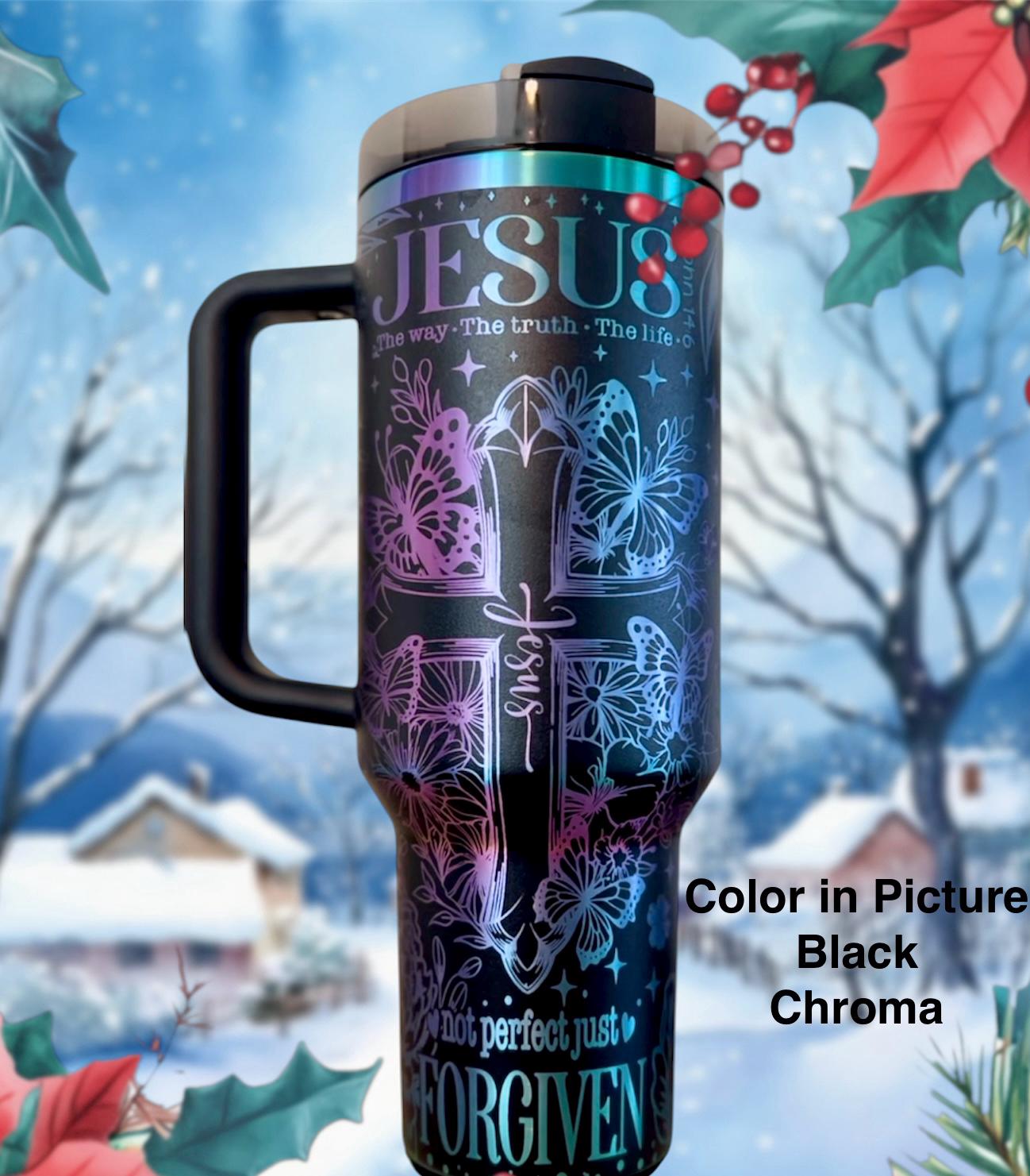 Engraved Christian Faith Stanley Tumbler - 40 oz H2.0 Quencher