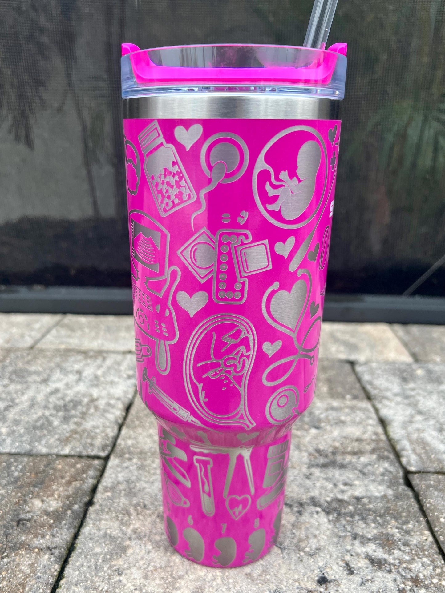Engraved OB GYN Doctor Stanley Tumbler - 40 Oz Quencher H2.0