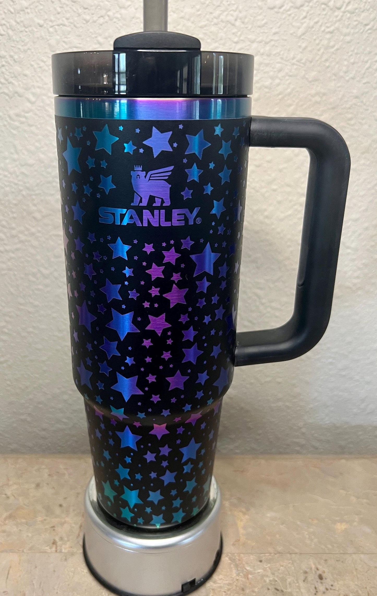 Stanley 30oz Black Chroma with Stars Engraving