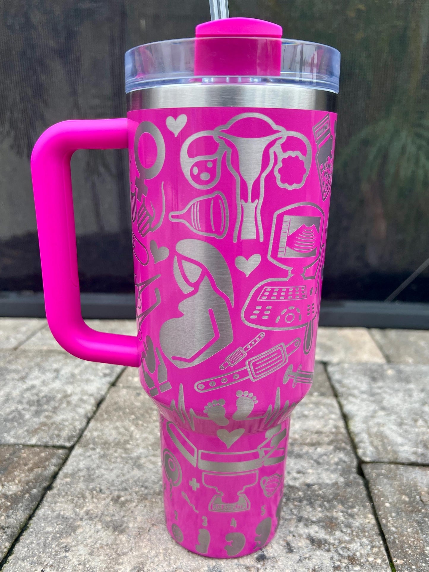 Engraved OB GYN Doctor Stanley Tumbler - 40 Oz Quencher H2.0