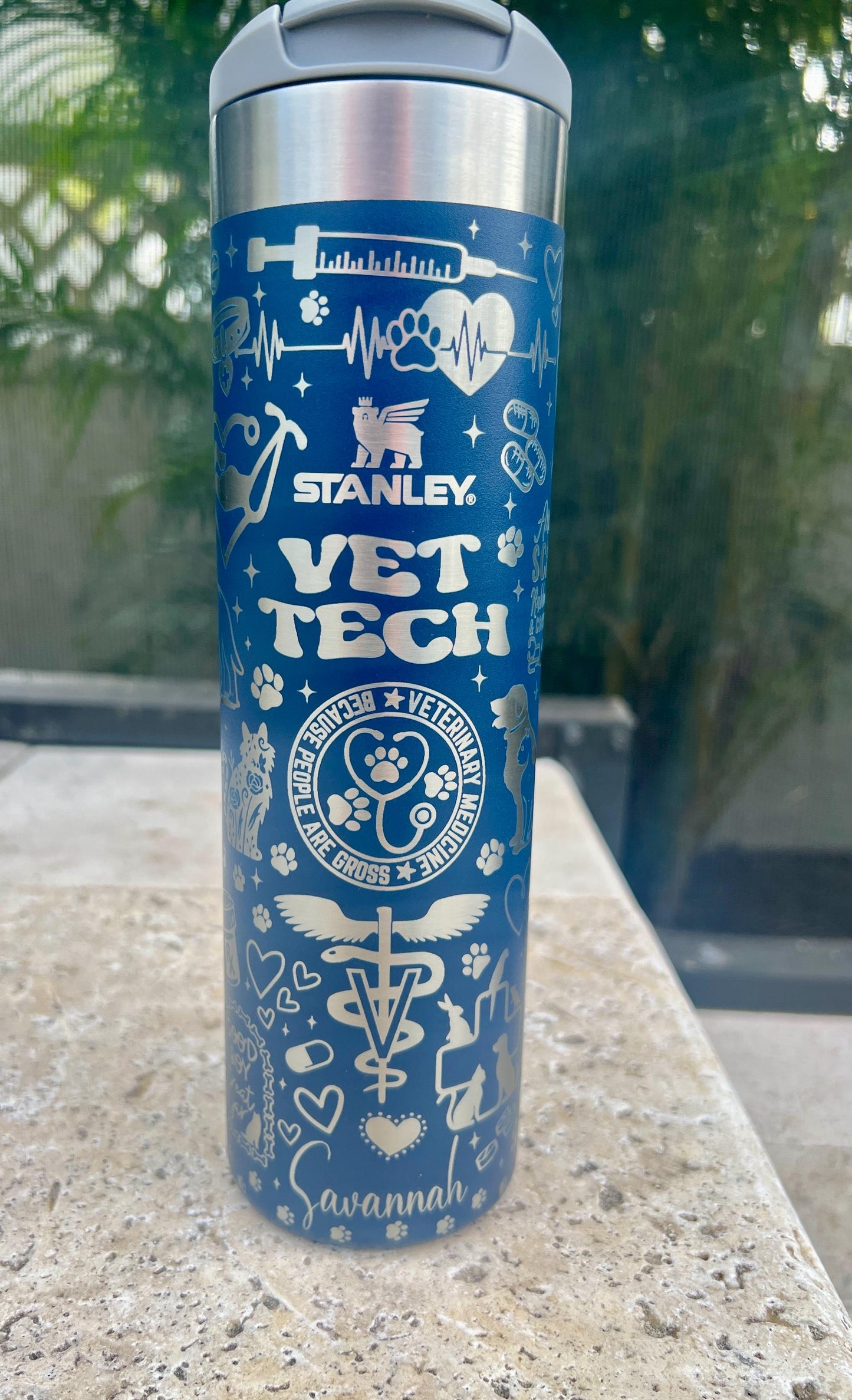 Engraved Stanley Aerolight 20 Oz Vet Tech Tumbler