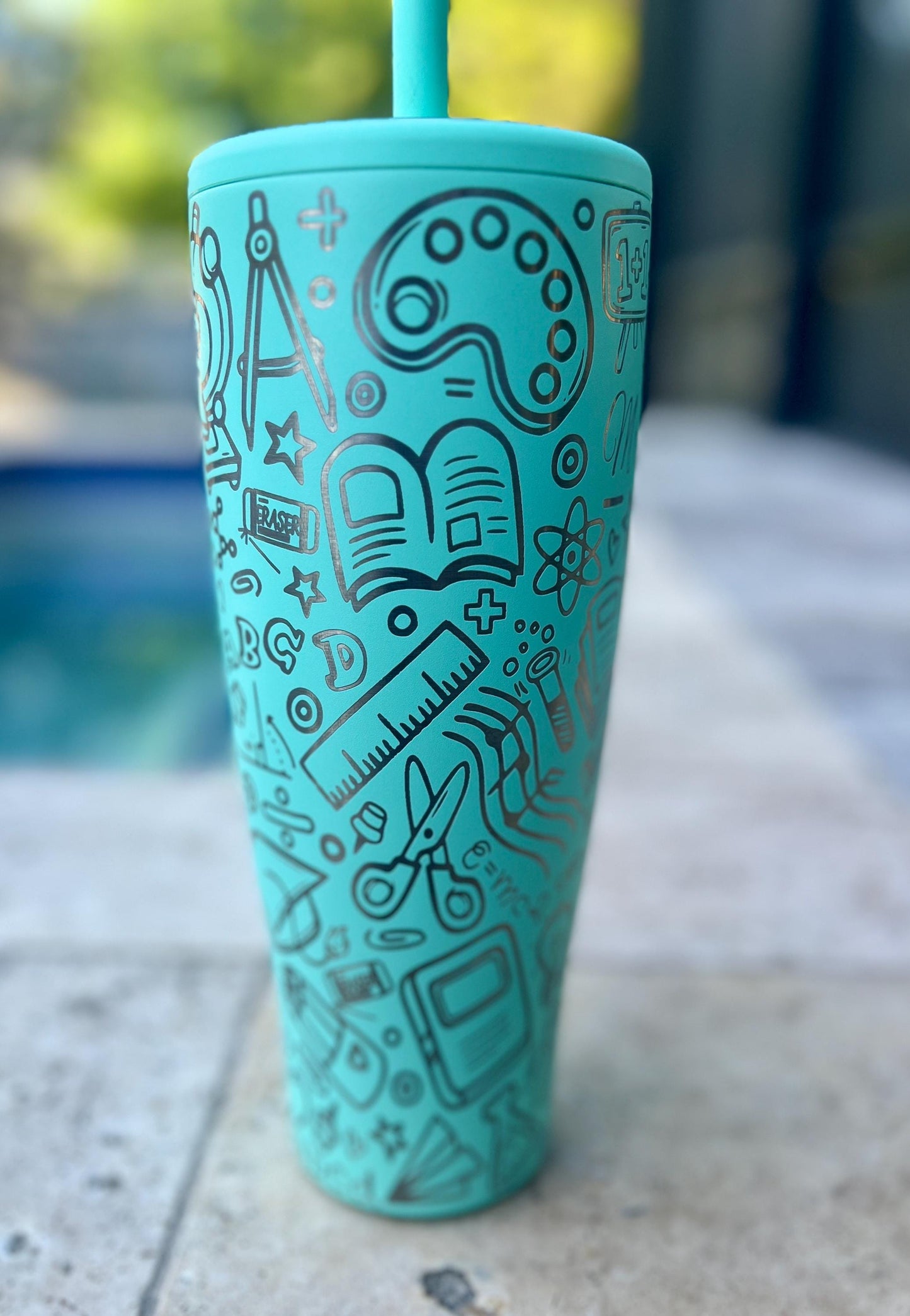 Teacher -40 OZ Brumate ERA Leakproof  Tumbler/ cup with Handle-Full Wrap Laser Engraved