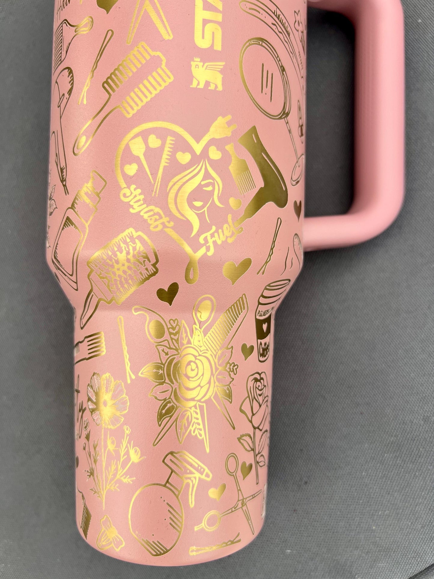 Engraved Stanley 40 Oz Tumbler: Hair Stylist Gift, Personalized Cup