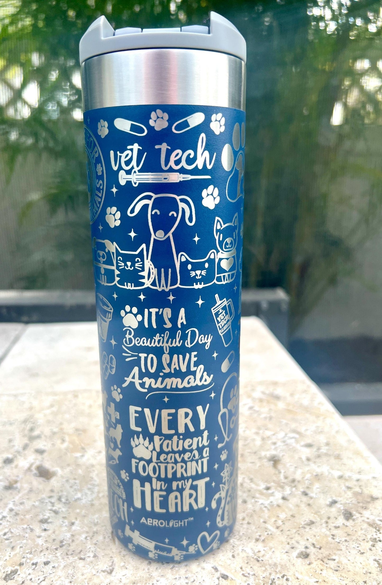 Engraved Stanley Aerolight 20 Oz Vet Tech Tumbler