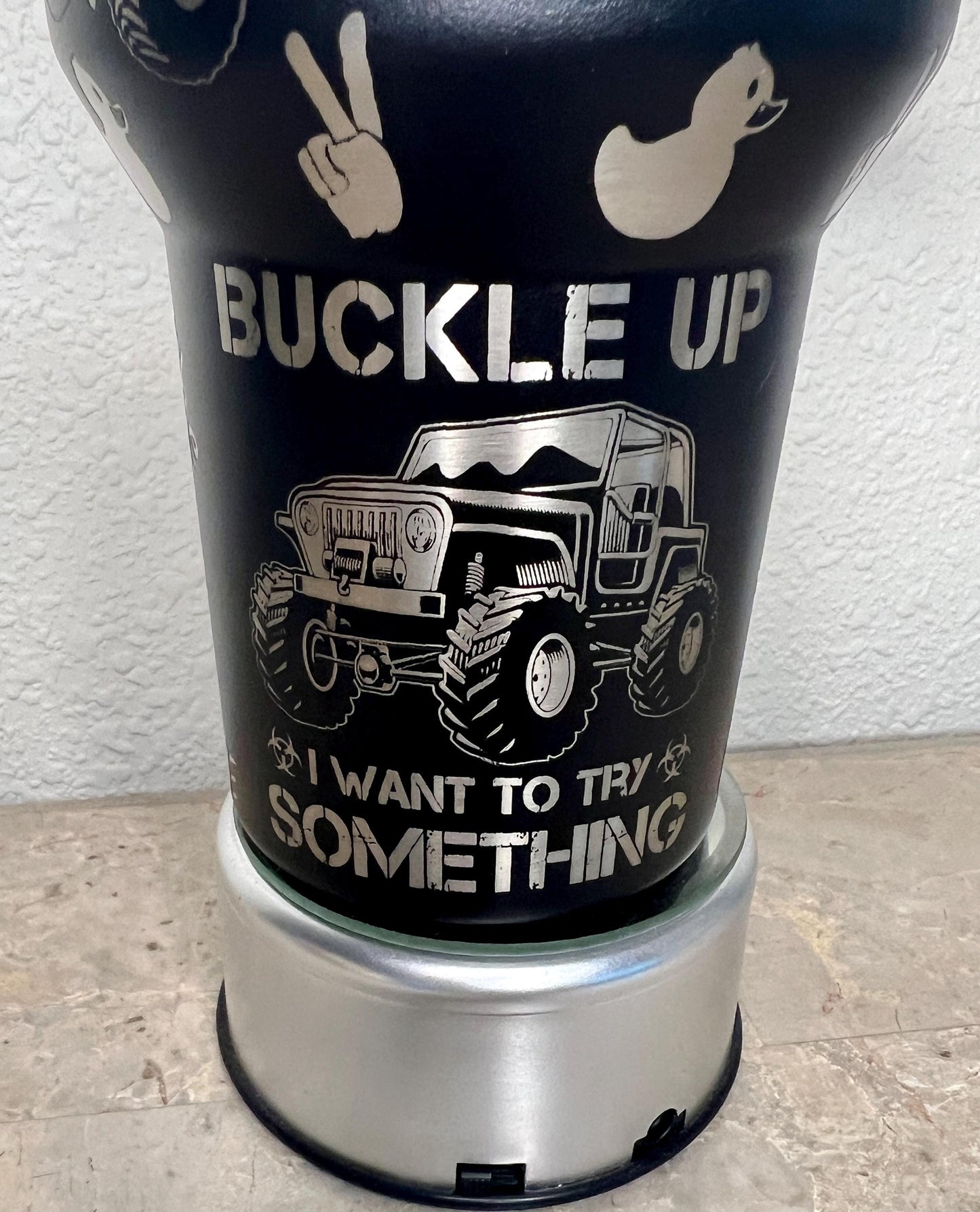 Off Road Stanley Tumbler 40 Oz: Engraved Travel Quencher with Handle