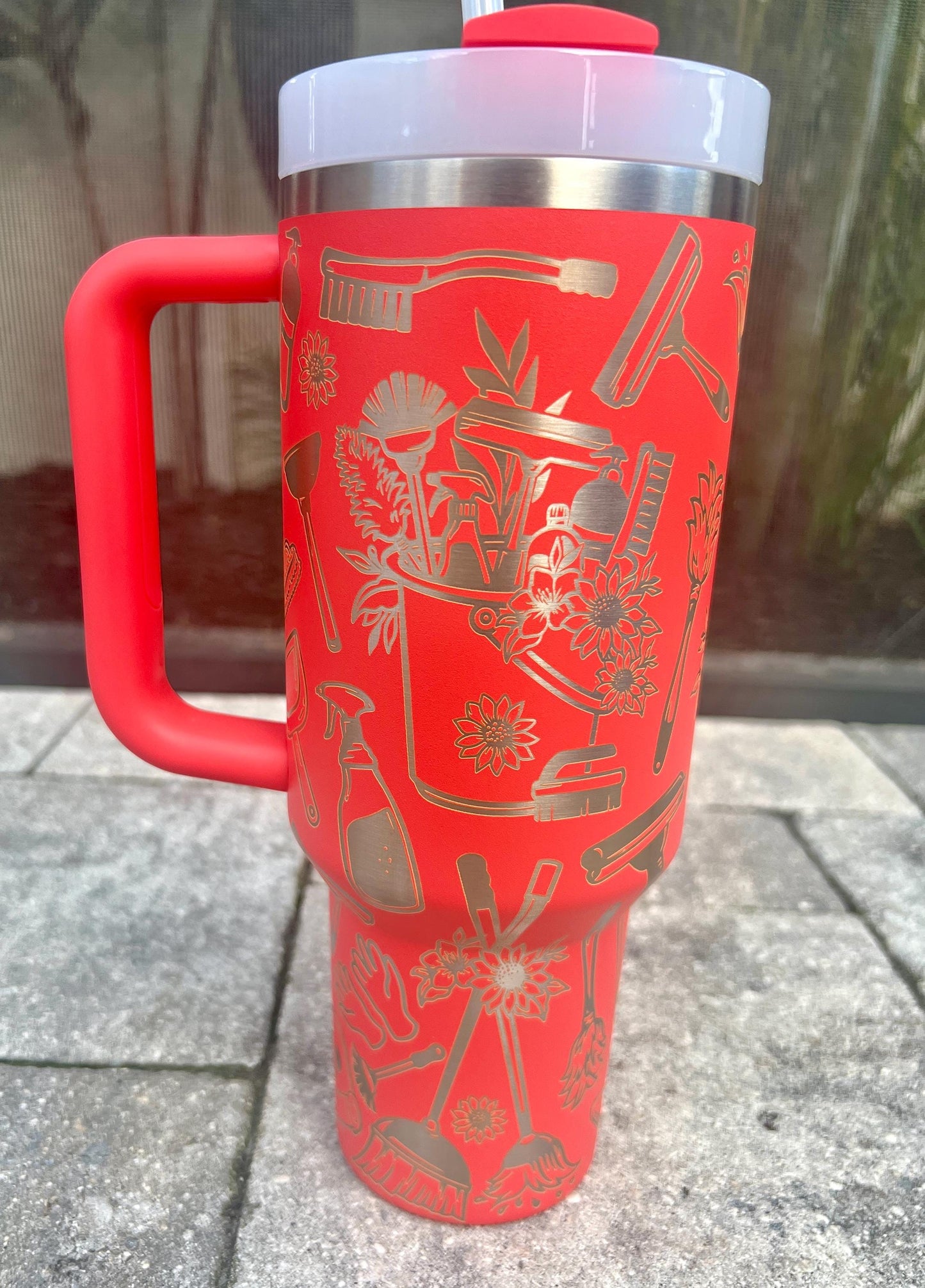 Engraved Stanley Quencher H2.0: 40 Oz Personalized Travel Tumbler