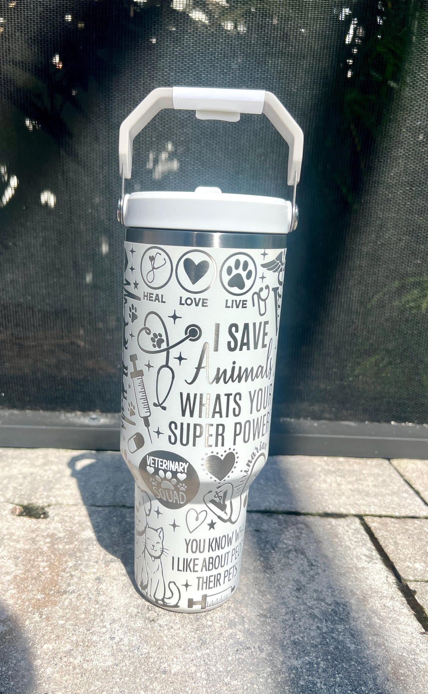 Veterinarian Stanley Iceflow Tumbler 40oz - Laser Engraved