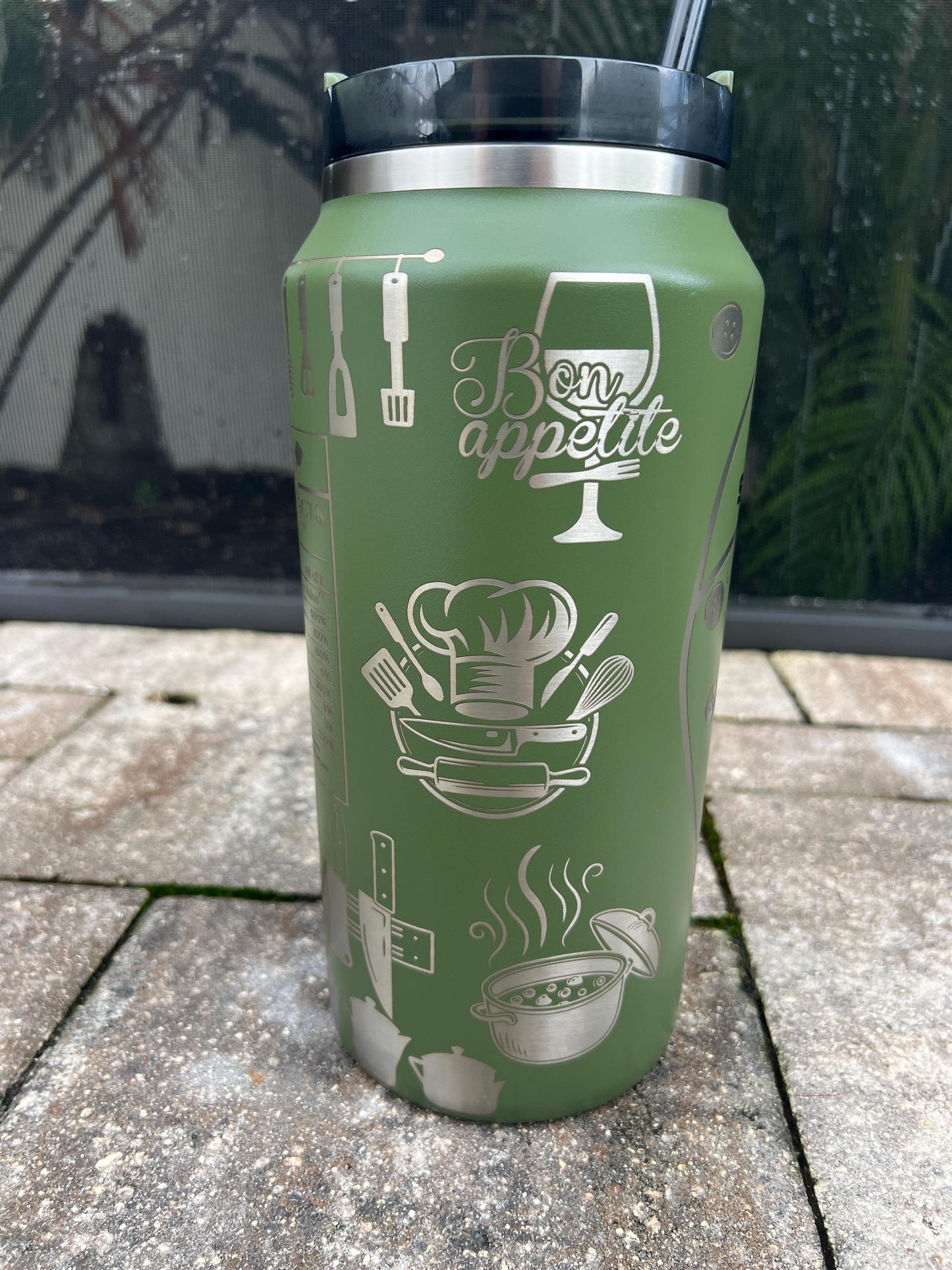 Chef Life Stanley Quencher: 64 Oz Laser Engraved Tumbler