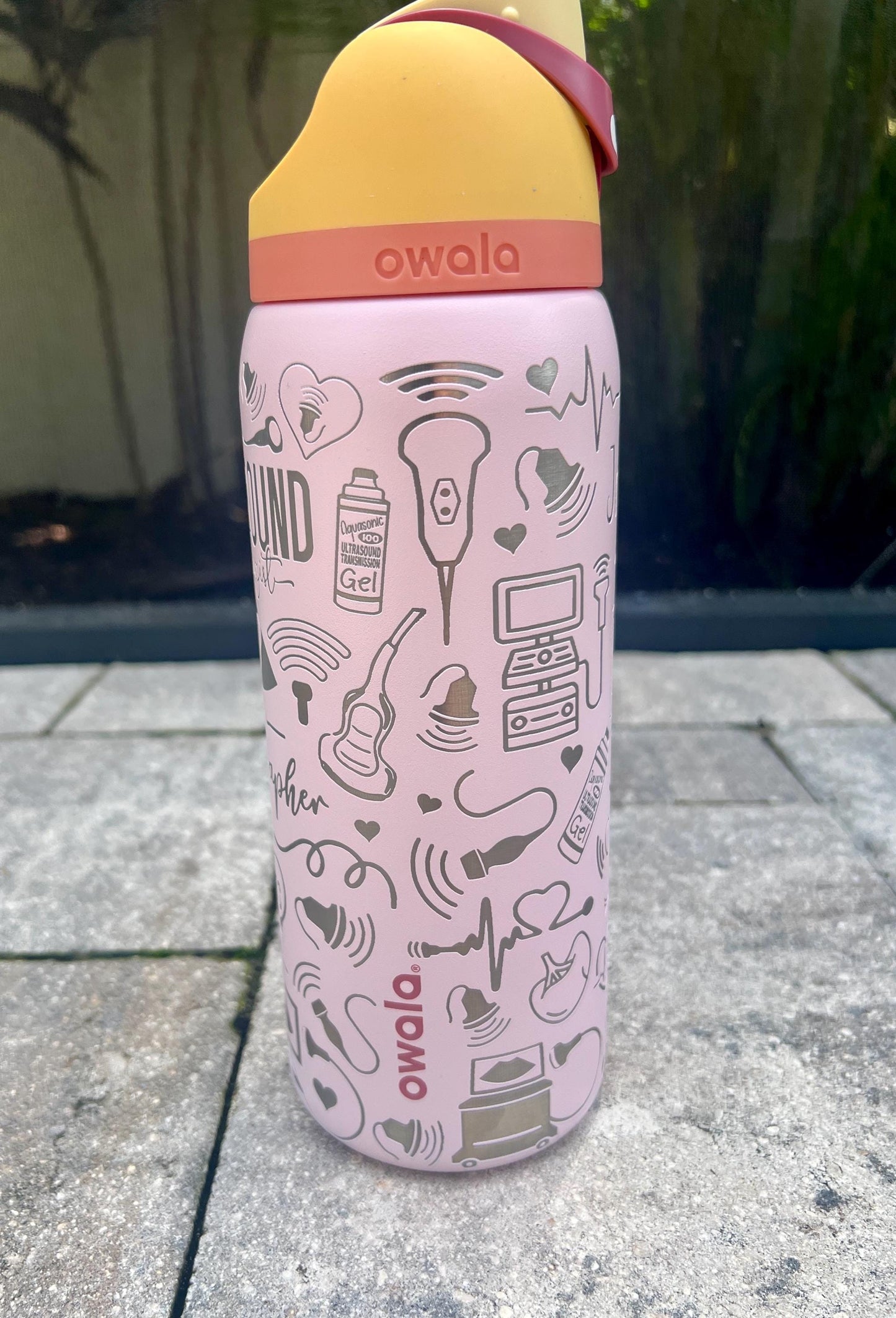 Ultrasound Sonographer - 24 ,32 or 40 oz OWALA Free Sip Tumbler, Full wrap engraved