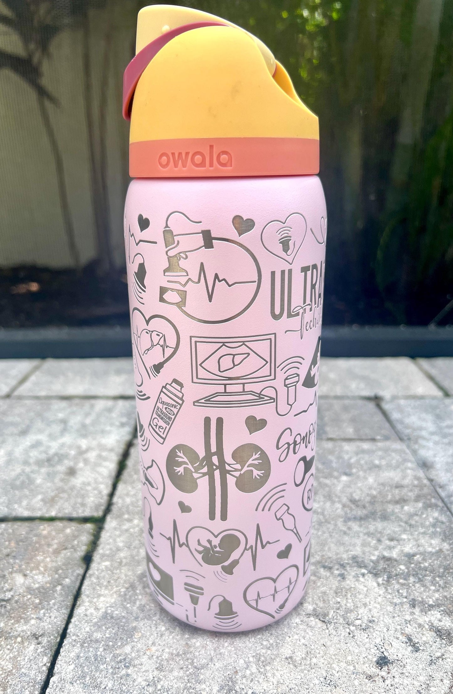 Ultrasound Sonographer - 24 ,32 or 40 oz OWALA Free Sip Tumbler, Full wrap engraved