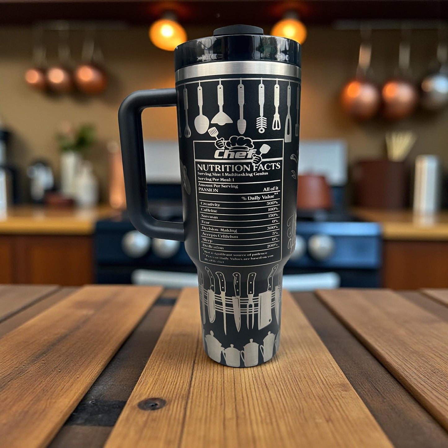 Chef Life Engraved Stanley Tumbler - 40 Oz Travel Mug
