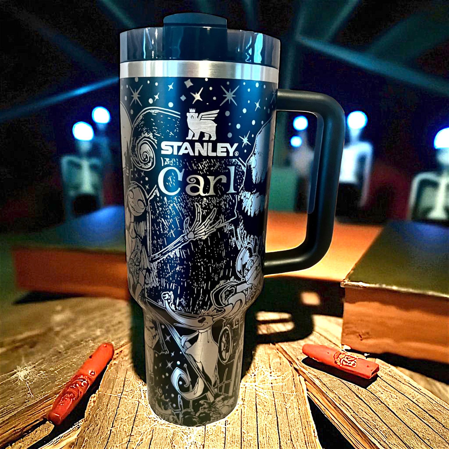 Nightmare Before Christmas Stanley Tumbler: 40 Oz Engraved Travel Mug