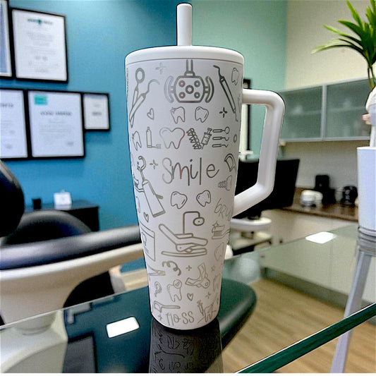 Dental Work Laser Engraved Brumate ERA Tumbler - 40 oz Leakproof Travel Cup