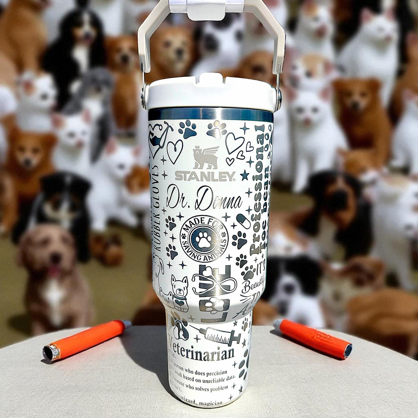 Veterinarian Stanley Iceflow Tumbler 40oz - Laser Engraved
