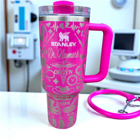 Engraved OB GYN Doctor Stanley Tumbler - 40 Oz Quencher H2.0