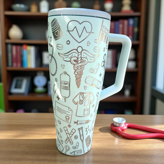 Nurse Life Brumate ERA Tumbler: 40oz Leakproof Laser Engraved Cup