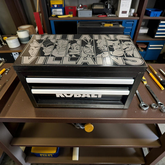 LASER ENGRAVED Kobalt or US General Mini Toolbox, gift for him/her-veteran-teacher-quilt, boy or girl, seamstress, crafts