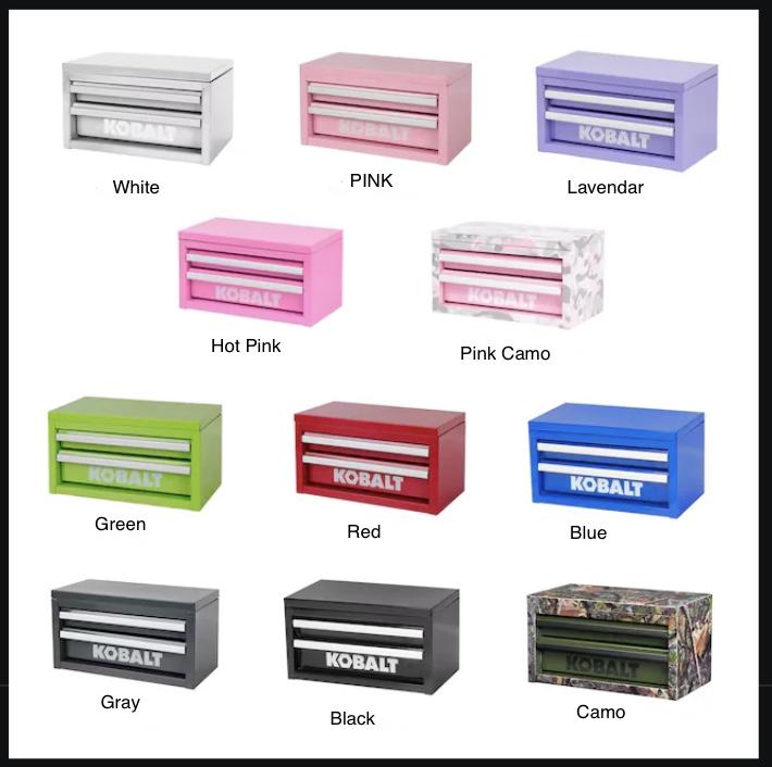 LASER ENGRAVED Kobalt or US General Mini Toolbox, gift for him/her-veteran-teacher-quilt, boy or girl, seamstress, crafts