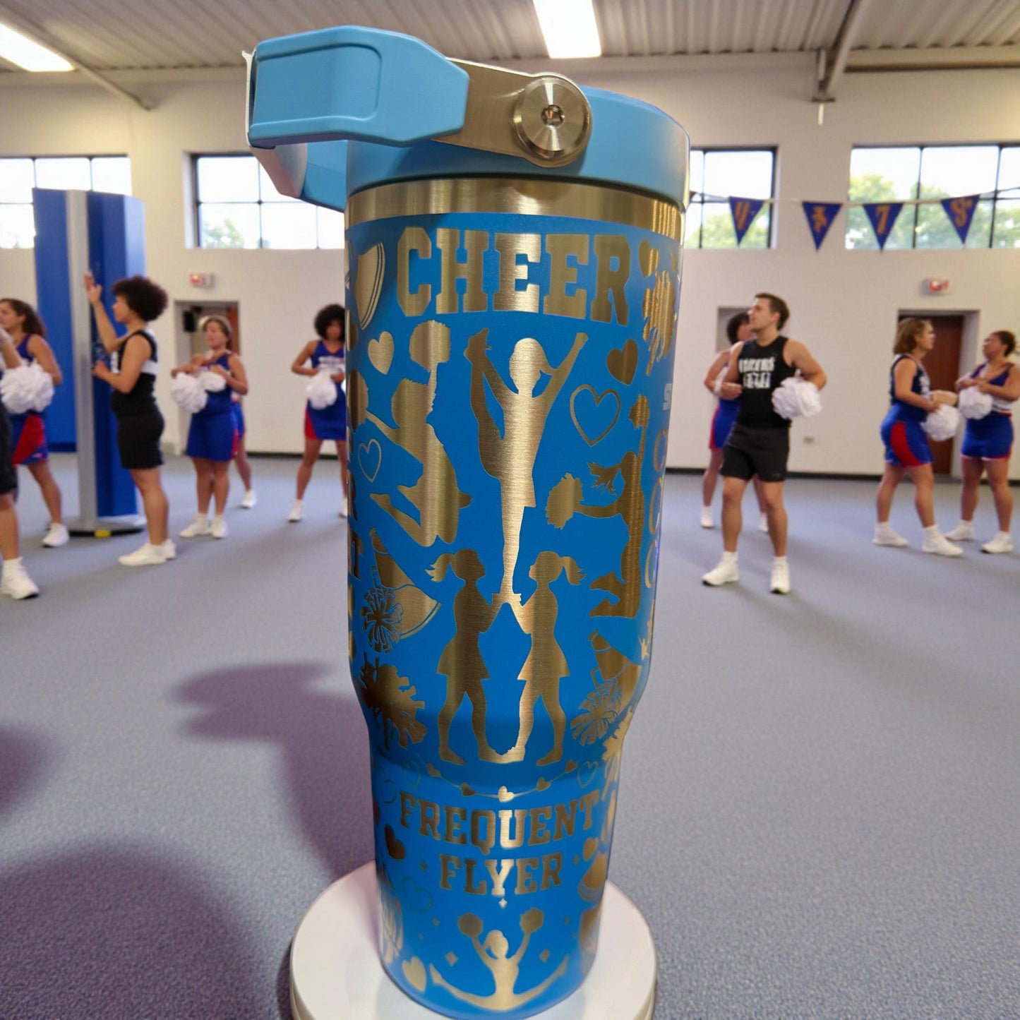 CHEER Laser Engraved Stanley Iceflow Tumbler - 30 Oz Flipstraw