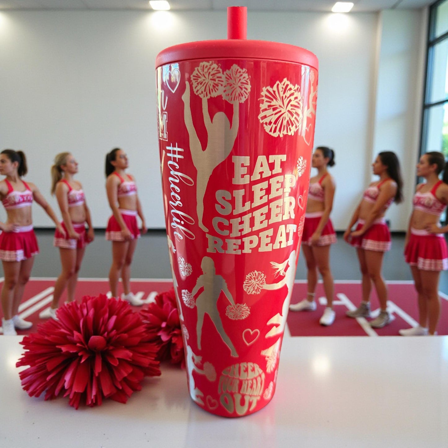 Cheer Coach/Mom-Brumate ERA/ERA Flip 40/30 OZ Leakproof  Tumbler/ cup with Handle-Full Wrap Laser Engraved