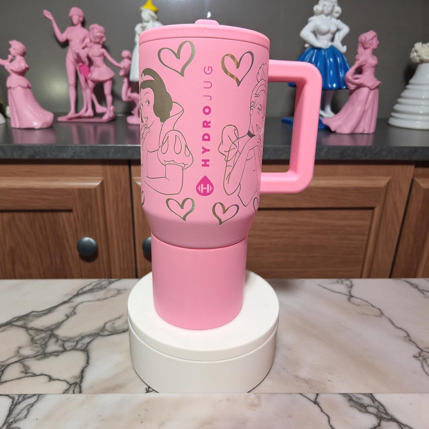 Princesses- Hydrojug 20 oz Traveler With Handle-Full Wrap Engraved