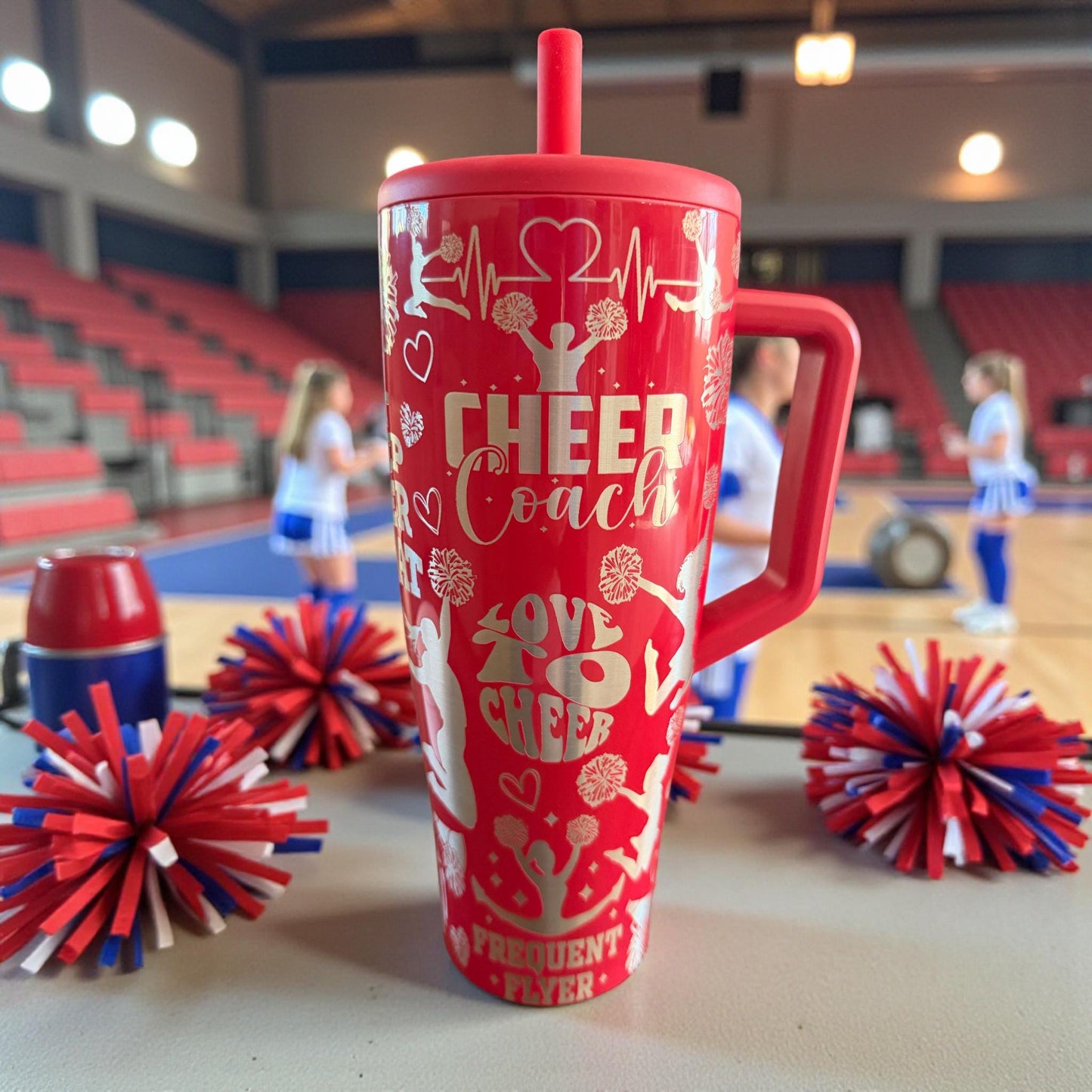 Cheer Coach/Mom-Brumate ERA/ERA Flip 40/30 OZ Leakproof  Tumbler/ cup with Handle-Full Wrap Laser Engraved